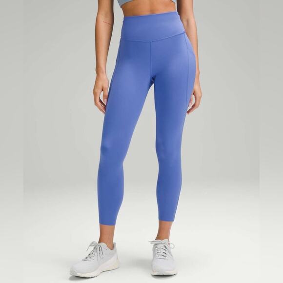 Lululemon Fast and Free High Rise Tight 25" Wild Indigo Size 12 - Picture 1 of 9